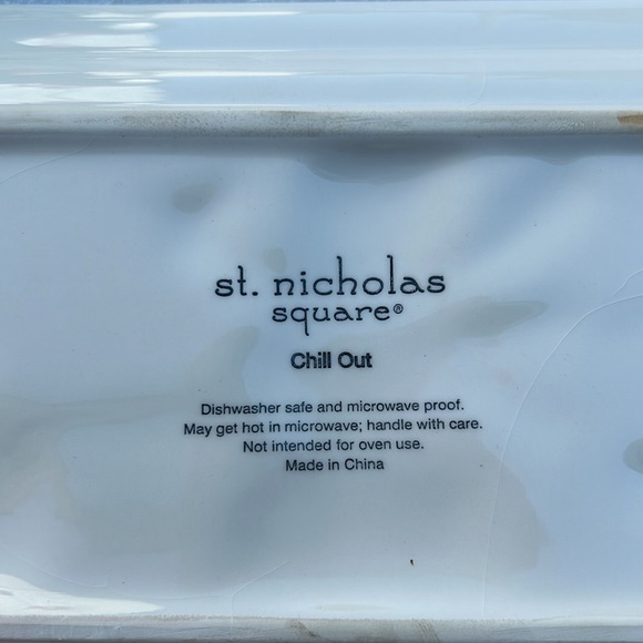 St Nicholas Square “Chill Out” Platter Rectangle Shaped - Picture 4 of 4